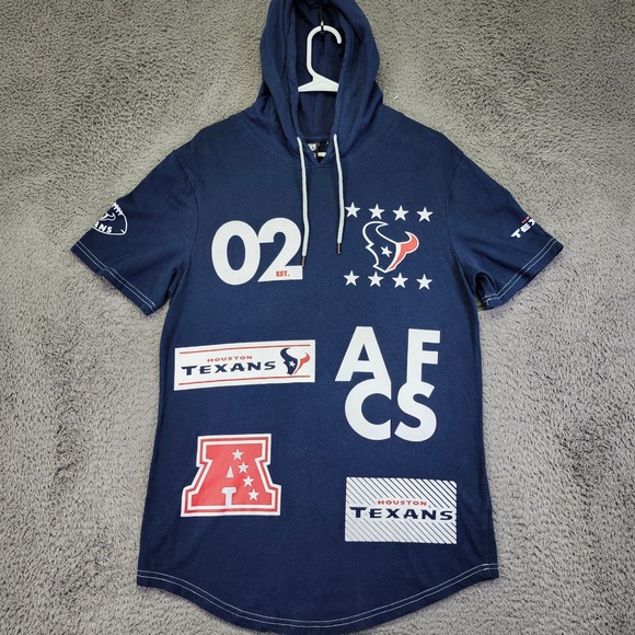 Houston Texans Short Sleeve Hoodie Patches Mens NFL Team size small Apparel‎ - Picture 1 of 10